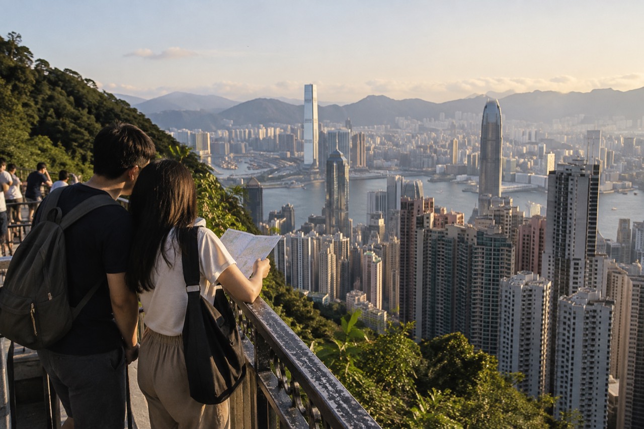 ตั๋วรถกระเช้าไปยัง Victoria Peak Hong Kong